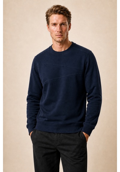 Redline Lines Regular Fit Kışlık Sweatshirt Lacivert