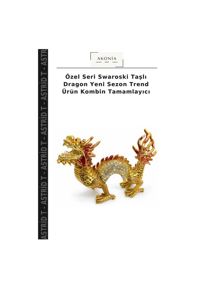 Özel Seri Swaroski Taşlı Dragon Yeni Sezon Trend Ürün Kombin Tamamlayıcı