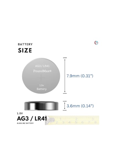 20 X Ag3 Lr41 Lr736 / L736 / G3 / G3a / 3ga / 192 / Gp192 / V3ga / Rw87 1.5v Alkalin Düğme Pill