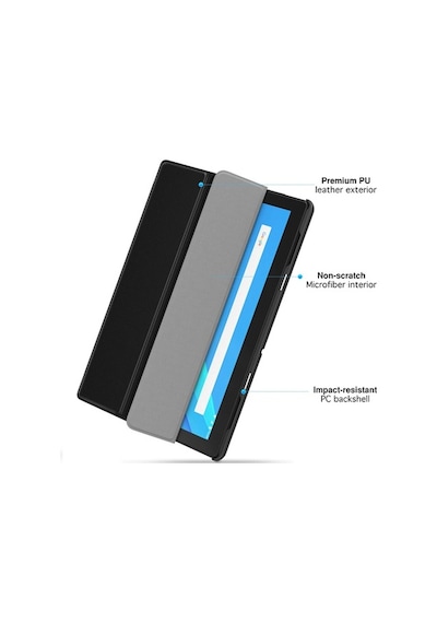 Lenovo Uyumlu Tab 4 10 ( Tb-X304F ) Standlı Mıknatıslı Ince Deri Kılıf