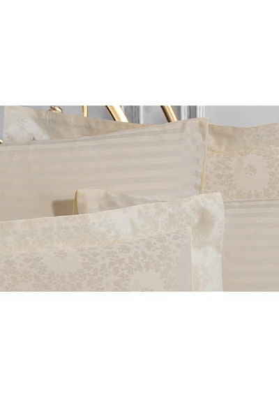Jardin Bambu Jakar Kumaş Krem Ikili Oksford 60x80 Cm Yastık Kılıfı -1348 Çok Renkli