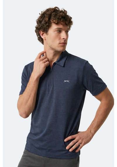 Slazenger Khan Erkek Polo Yaka Lacivert Tişört