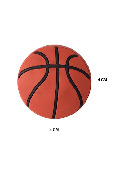 Basket Topu Çocuk Odası Mobilya Kulbu - Polyester - Tek Vidalı Dolap ve Çekmece Kulpu Turuncu