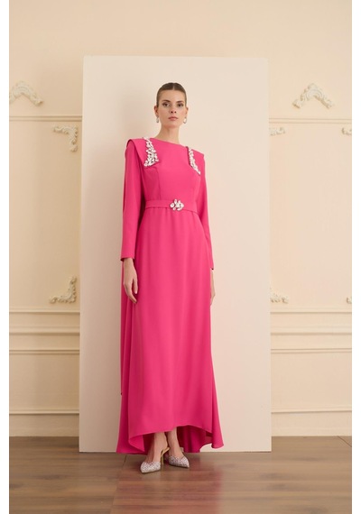 Senna Jewel Dress Fuşya Fuşya