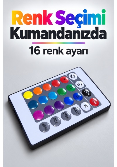 Tek Kumandalı Led Ampul 10 W Güç Özellikli Najmaddin 1