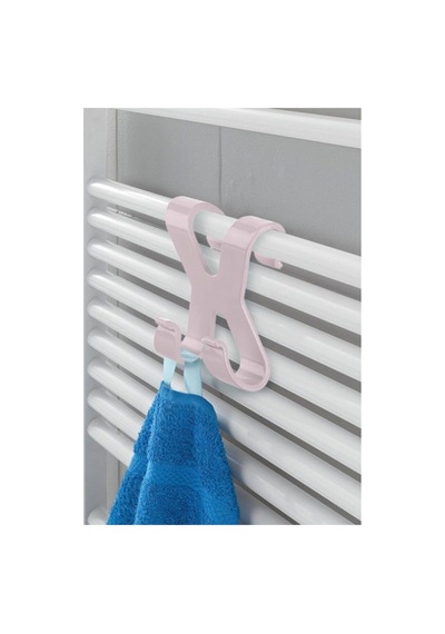 Banyo Havlupan Askılık Geçmeli Banyo Askısı Havlu Duş Askı 4 Adet Mavi