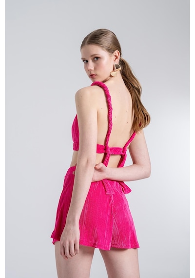 Holly Lolly Beli Lastikli Mini Comfy Şort Pembe