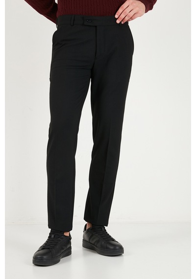 Buratti Normal Bel Regular Fit Düz Paça Pantolon Erkek Pantolon 6843702 Siyah
