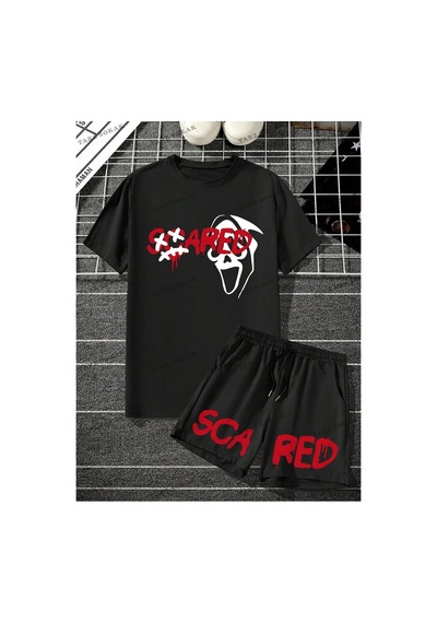 Alt/üst T-shirt Ve Şort Takımı Kod Alt156 Siyah