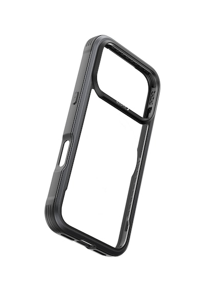 Apple Uyumlu iPhone 17 Pro Max Kılıf M-safe Şarjlı Airbagli Raptic Shield Serisi Şeffaf Kapak Siyah