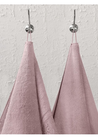 Bambu Havlu Takımı Doğal Ve Yumuşak Dokulu 50x90 Pudra