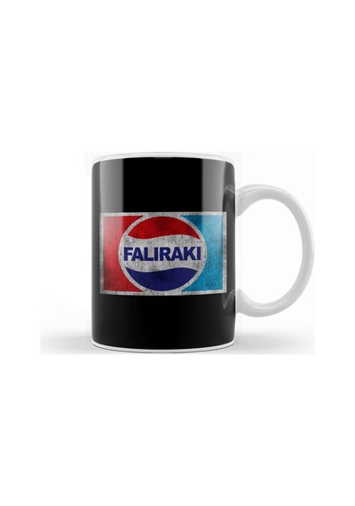 Faliraki Pepsi Logo Kupa Bardak Porselen Karışık