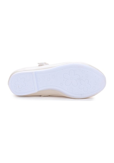 Kiko Kids Fiyonklu Cırtlı Kız Çocuk Babet Ayakkabı 201 Cilt Sedef 001