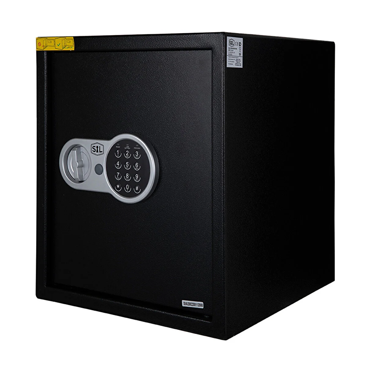 Elektronik Büyük Boy Kasa 40 Et Çelik Şifreli Kasa 40x35x35 Cm 2 Anahtar 4 Çelik Dübel