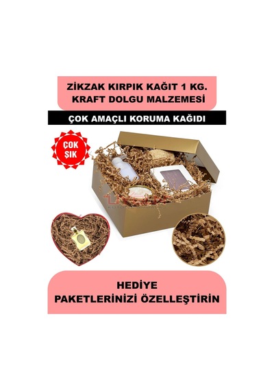 1 Kg. Z Zigzag Kırpık Kağıt, Hediye Kutusu Süsleme Kağıdı, Kutu Zemin Dolgu Kağıdı, Kargo Dolgu Kağıdı