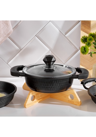 Schafer Crystal 4 Parça Döküm Mini Aile Seti-siyah