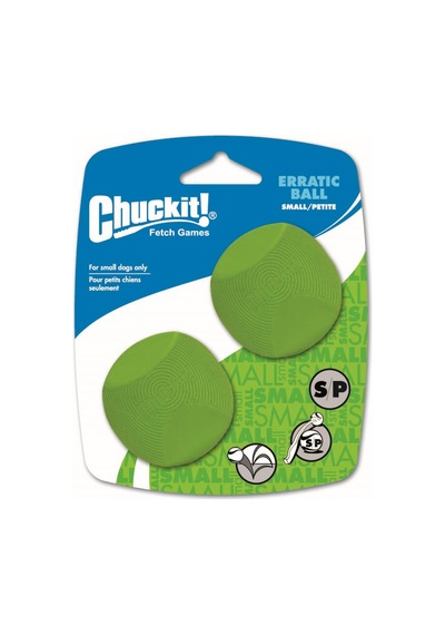 Chuckit Erratic Ball 2'li Köpek Oyun Topu Küçük Boy 5.1 CM