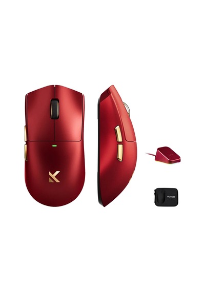 Mchose K7 Ultra Iron Red 8k Hz Pixart 3950 Sensör Kablosuz Gaming Mouse Hw-k7-12