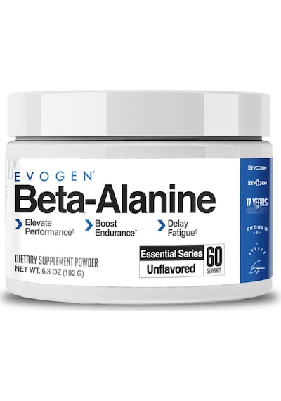 Evogen Beta Alanine Powder Performance Enhancer Boost Endurance, Delay Fatigue 60 Servis