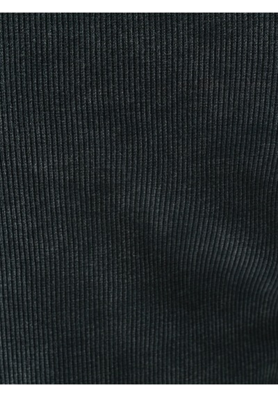 Crop Kadın Bluz U.kol Deep Anthracıte