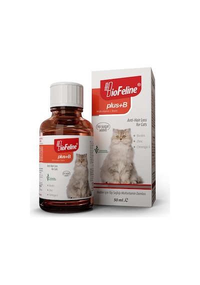 Biofeline Plus+B Kediler için Biotin Çinko 50 ML