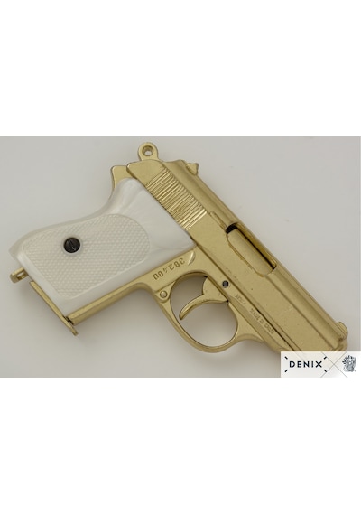 Denix Germany 1931 Wwll Pistol Gold 18cm Koleksiyon Obje