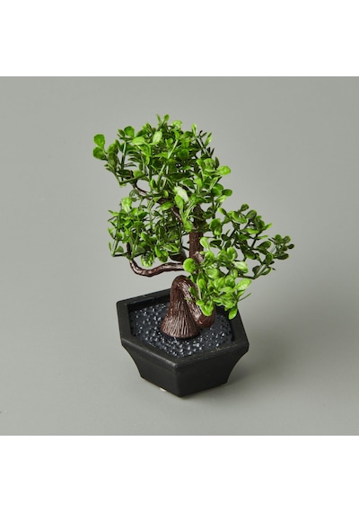 Dekor Mini Yapay Bonsai - Asorti - 10x13 Cm Çok Renkli