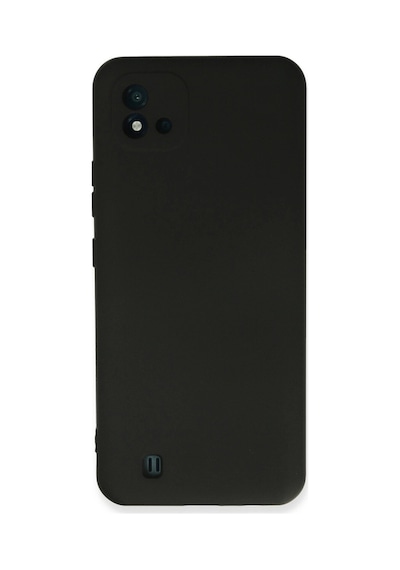 Realme C11 2021 Kılıf Nano İçi Kadife Silikon - Siyah İtdark37031