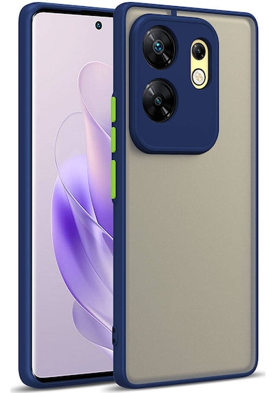 İnfinix Zero 30 4g Kılıf Zore Hux Kapak Lacivert