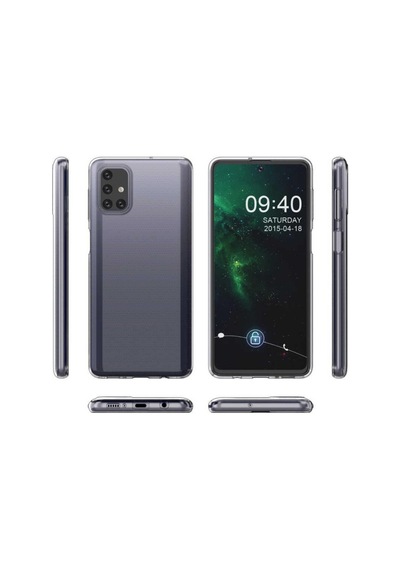 Galaxy M51 Kılıf Zore Şeffaf Ince Ve Esnek Süper Silikon Kılıf Renksiz