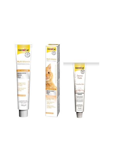 Gimcat Kedi Multivitamin 100 G + Derma Paste 50 G