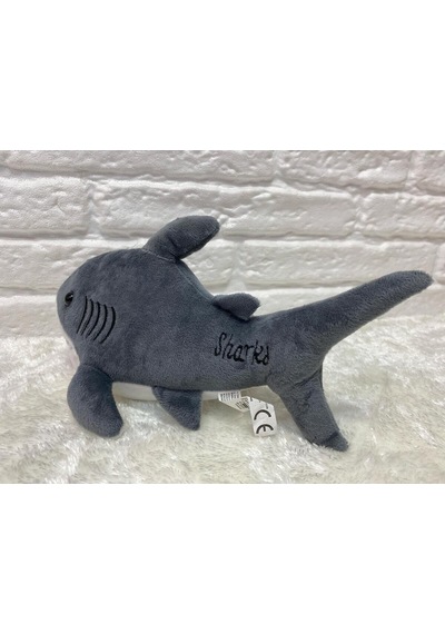 Baby Shark Peluş Köpek Balığı 25 Cm Gri