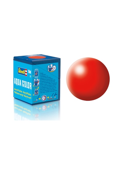 Revell Aqua Color Maket Boyası - Luminous Red Silk Mat - 18Ml - 3