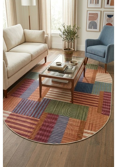 Raschel Carpet Oval Bohem Yıkanabilir Leke Tutmaz Modern Multi Renkli Özel Seri Kaymaz Taban Halı Kilim Yolluk Rcmultı Klm Yenımdl Elıps 002 Çok Renkli Raschel Carpet Oval Bohem Yıkanabilir Leke Tutmaz Modern Multi Renkli Özel Seri Kaymaz Taban Halı Kilim Yolluk Rcmultı Klm Yenımdl Elıps 002 Çok Renkli
