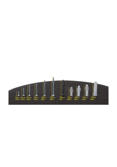 Netzerkoz All Essential Fasteners 320parça 12 Çeşit Vida Seti