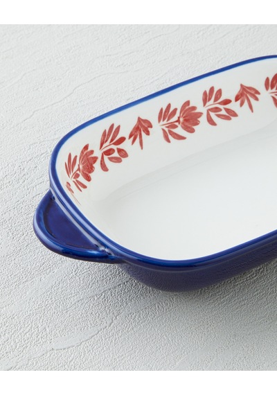 Verlure New Bone China Çerezlik 21x12 Cm Bordo