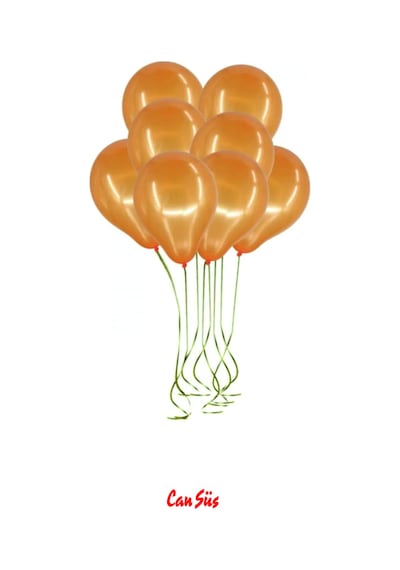 Metalik Balon 10'lu TURUNCU