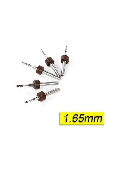 Pcb Mikro Karbür Cnc Matkap Ucu 10Lu Set 1.65Mm Tungsten 18 Shank