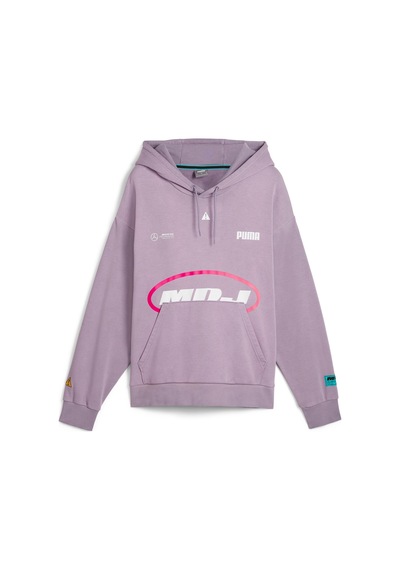 Puma Mercedes - Amg Petronas Motorsport X Mdj Grafik Kapüşonlu Sweatshirt 627837 04 Mor