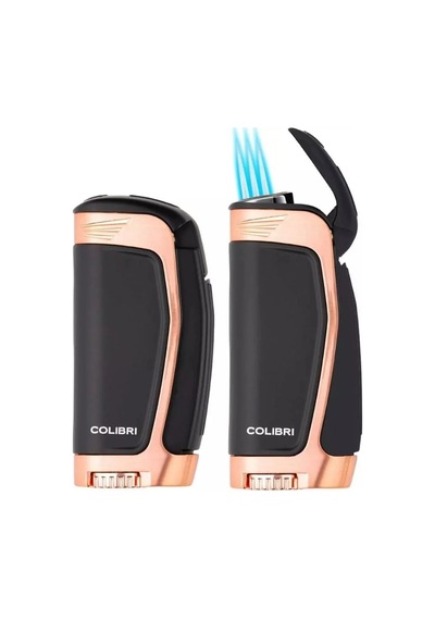 Colibri E3 3 Torch Pürmüz Siyah - Rose Gold Puro Çakmağı