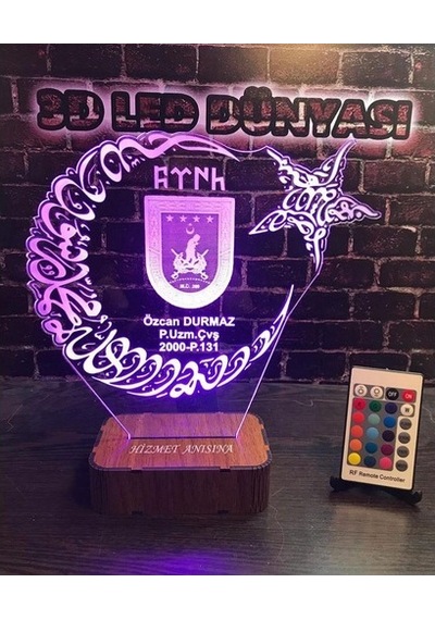 Hediye Pöh Ay Yıldız Tsk Türk Bayrağı 16 Renkli Kumandalı