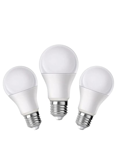 İvovo 9w E27 Duy Led Ampul Beyaz Renk 6500 Kelvn 850 Lümen 3 Adet
