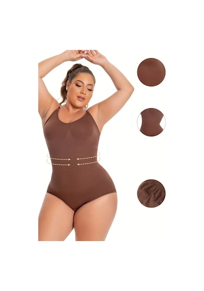 Mistirik Mamey Model Bel Göbek Ve Karın Sıkılaştırıcı Seamless Çıtçıtlı Korse Kahve Renk8 Kahve