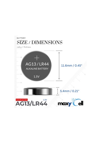 Maxycell 48 Adet Ag13 Lr44 1,5 V Maxycell Düğme Pil