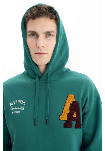 AR-MA Arma Erkek Relax Fit 3 İplik Kapşonlu Kanguru Cepli Sweatshirt 001