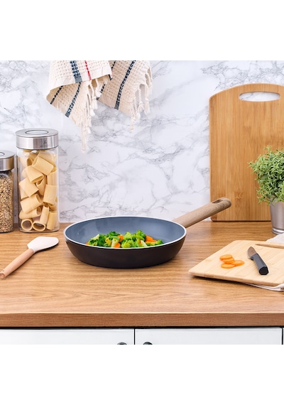 Aryıldız 26 Cm Eco Seramik Tava siyah