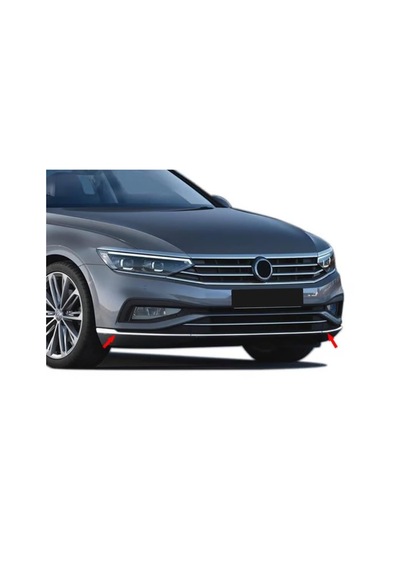 Vw Passat B8.5 Ön Tampon Alt Çıtası 3 Prç. Krom 2019-2025