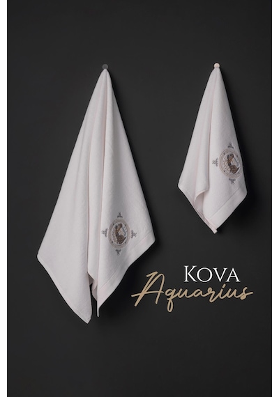 Varol %100 Microcotton Üst Kalite Havlu Seti Burç Nakışlı Kova-standart Kova Diğer