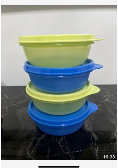 Şeker Kaplar 300 Ml 4 Lü Görseldeki Renkler Sarı