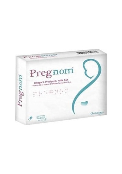 Pregnom Omega 3 Folic Asit 30 Kapsül Diğer